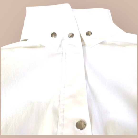 Samuel Dong Structured White Designer Jacket Modern Minimalist Statement S - Picture 6 of 11